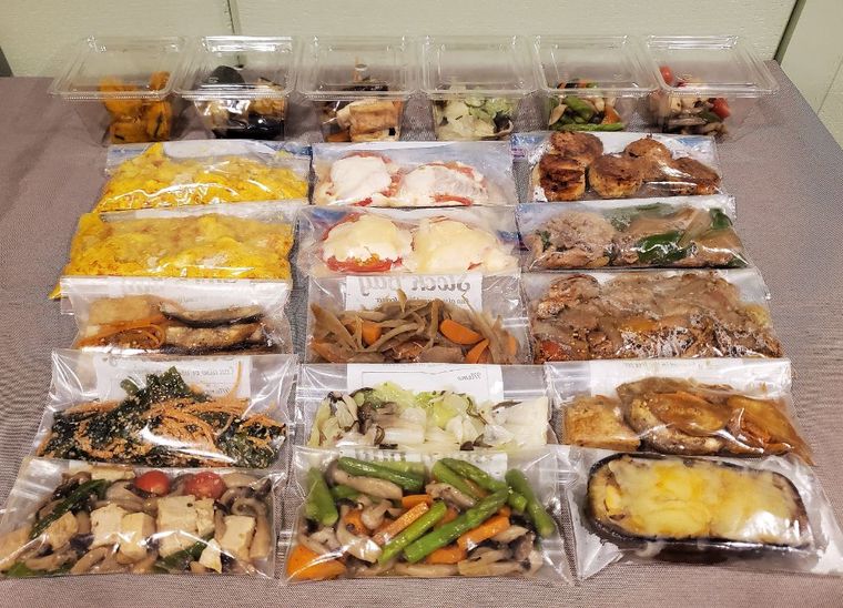 持ち帰り料理教室のようす
